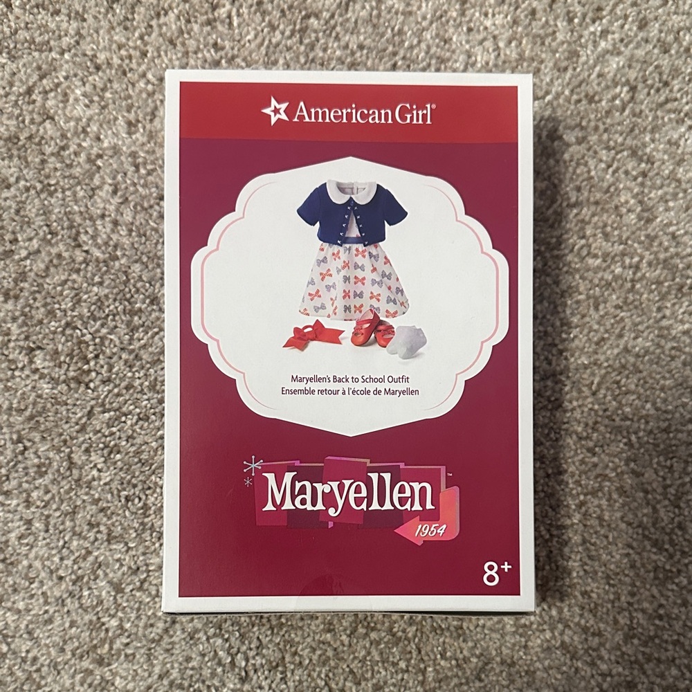 American Girl Maryellen School Ensemble with Blue and Red Accents